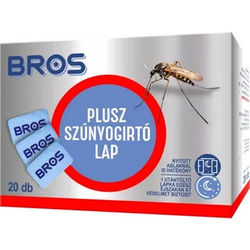 Bros szúnyogírtó lapka elektromos készülékhez 20 db