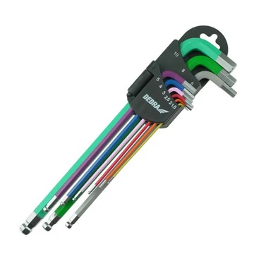 Imbusz klt.1,5-10mm szines