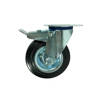 Kerék gumis 100mm forgó-fékes 13A-100