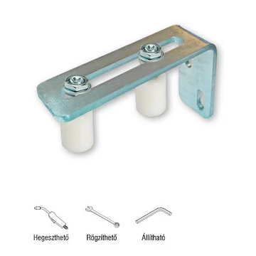 Támasztógörgős szerkezet 2 müa. görgővel