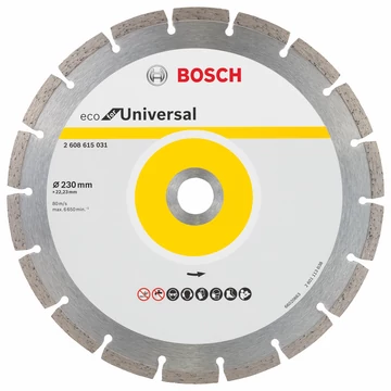BOSCH GYÉMÁNT DARABOLÓTÁRCSA ECOFORUNIVERSAL 230*22,23MM
