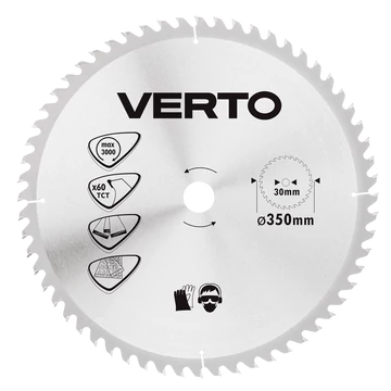 Körfűrészlap 350*30mm 60fog HM Verto