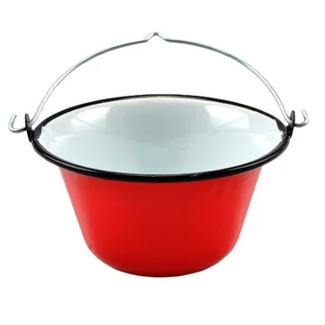 Tálaló bogrács piros zom