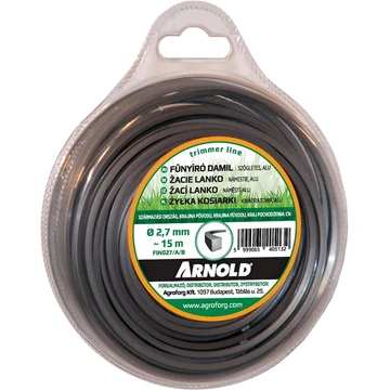 Fűnyíró damil 2,4*15 m csavart négyszög