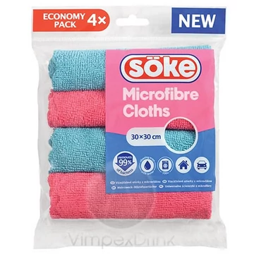 Mikroszálas törlőkendő 4 db-os söke
