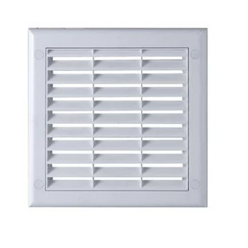 Szellőzőrács kerettel és rovarhálóval 150*150 fehér