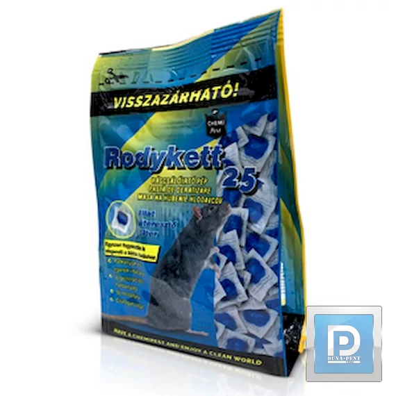 RODYKETT 25 rágcsálóirtó pép zacskós 150g kék