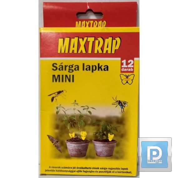 Maxtrap mini sárgalap 12db-os pillangó alakú