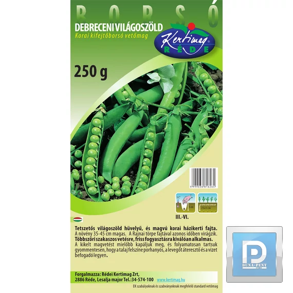 ki. borsó debr.sötétzöld 500g