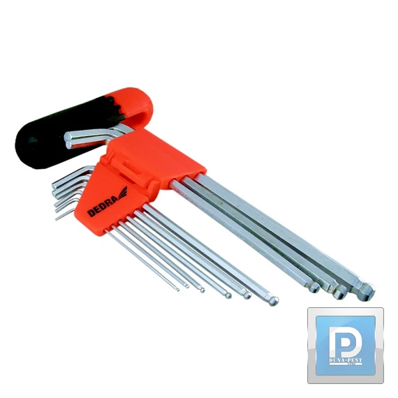 Imbuszkulcs készlet gömbvégű 1/16"-3/8"