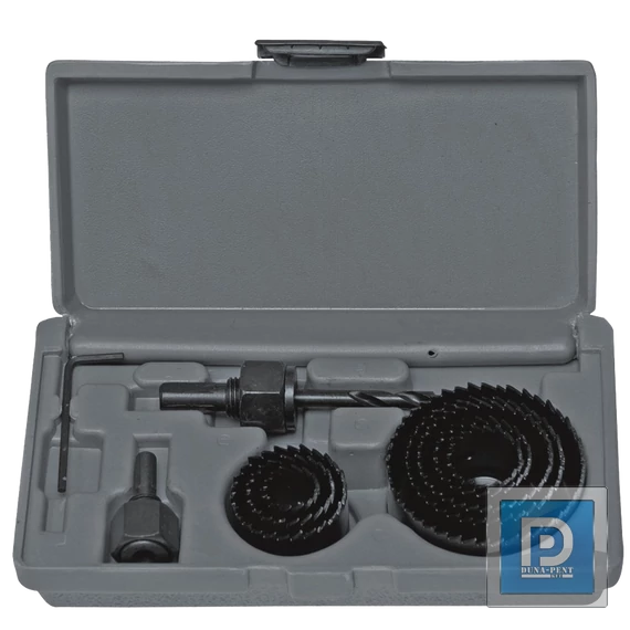 Körkivágó szett fához 8db,19-64mm