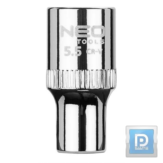 Dugókulcs fej 1/4" 5,5mm NEO