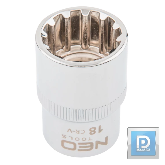 Dugókulcs fej 1/2" 18mm 12P