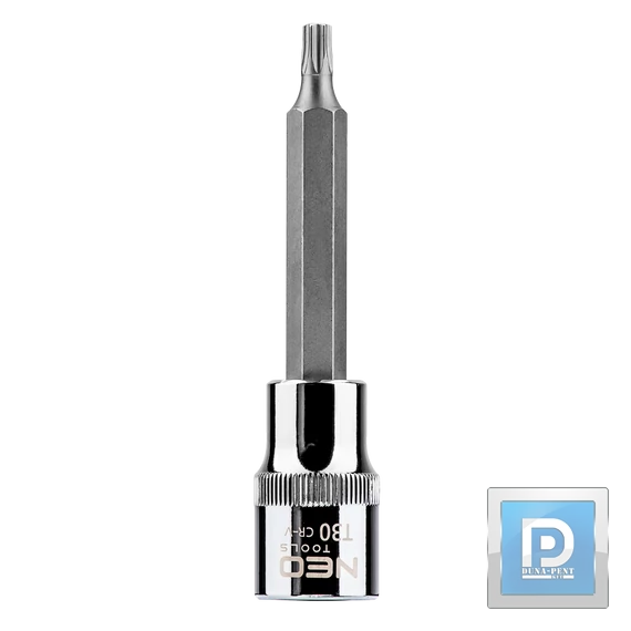Torx 1/2" dugókulcs 6 szög Neo T30*100 08-763
