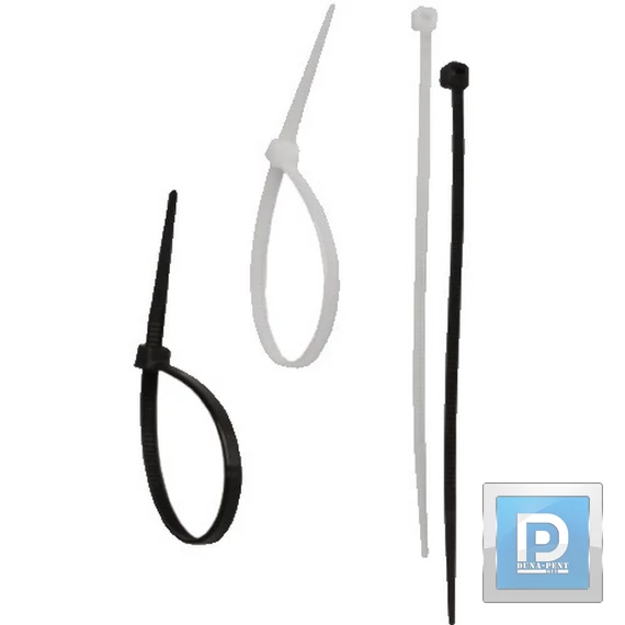 Nylonos kábelköto 3,6*140 fehér 25db/cs