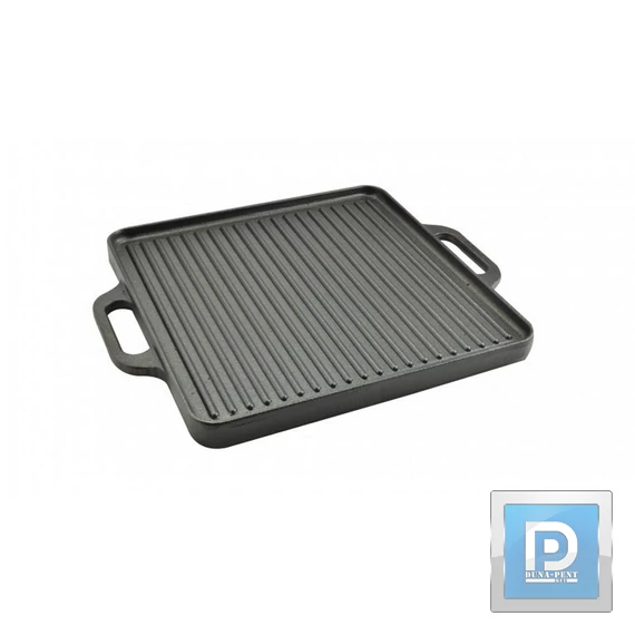Öntöttvas grill lap kerek 34cm