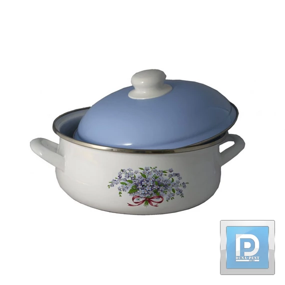 Fazék+fedő nefelejcs 18cm 3L