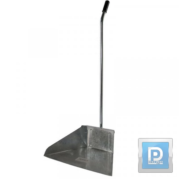Utcai szemeteslapát fém nyéllel