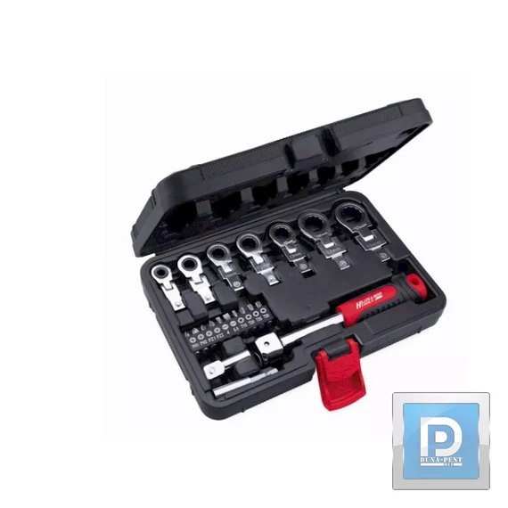 Racsnis sarokkulcsok 6-19 mm 20 db cserélhető fejek