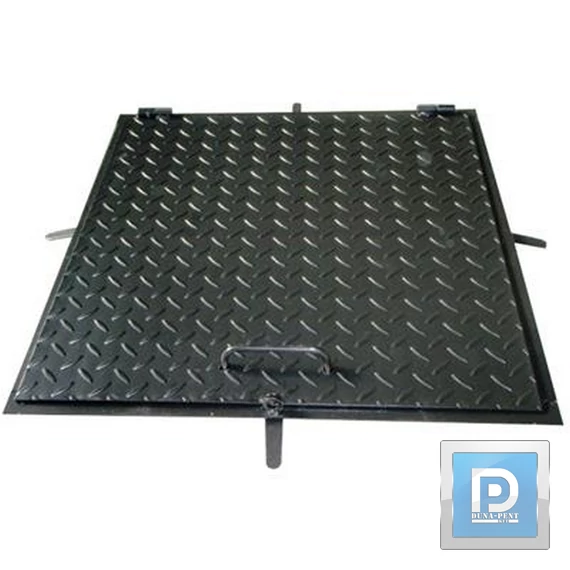 Aknafedlap fekete 60*60
