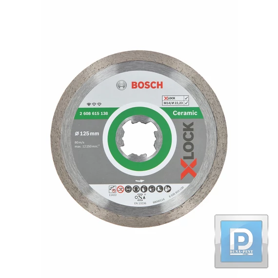 BOSCH GYÉMÁNTVÁGÓKORONG X-LOCK STANDARD 125MM