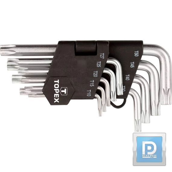 Torx készlet 9 részes T10-50 Topex