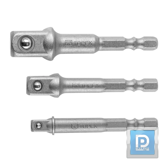 Adapterkészlet 3 részes 1/4" - 3/8" - 1/2" Topex