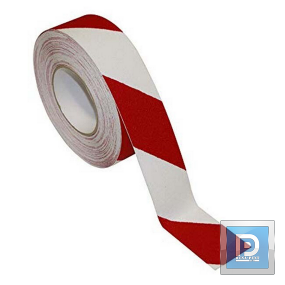 Piros-fehér jelölőszalag öntapadós 100mm*33m