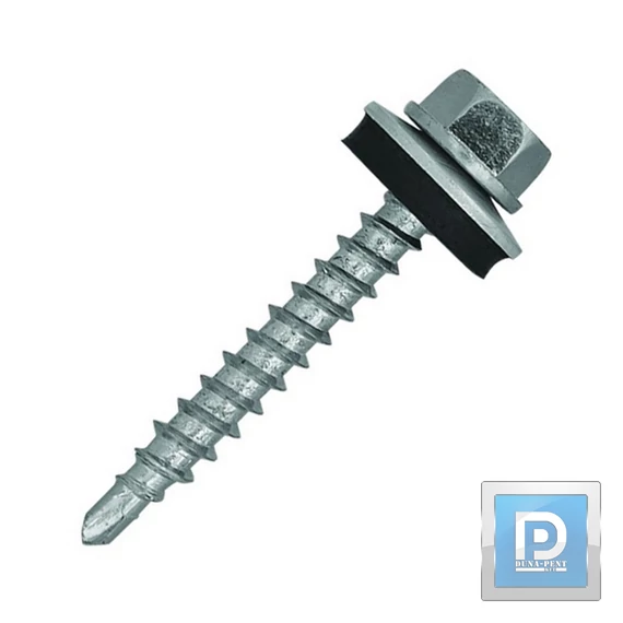 Hatlapfejű önfúrós lemezcsavar 4,8*35 fához + epdm alátét