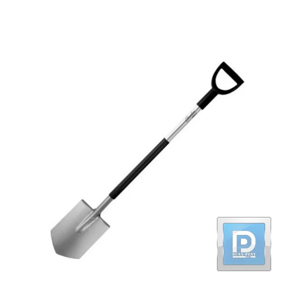 Hegyes ásó fém nyéllel D típusú muanyag fogantyú 122cm