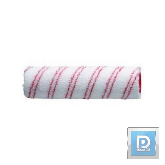 Festőhenger 18 cm piros-szürke csíkos