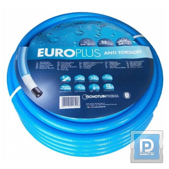 Locsoló tömlő 1/2" csavarodásmentes Europlus blue ár/fm