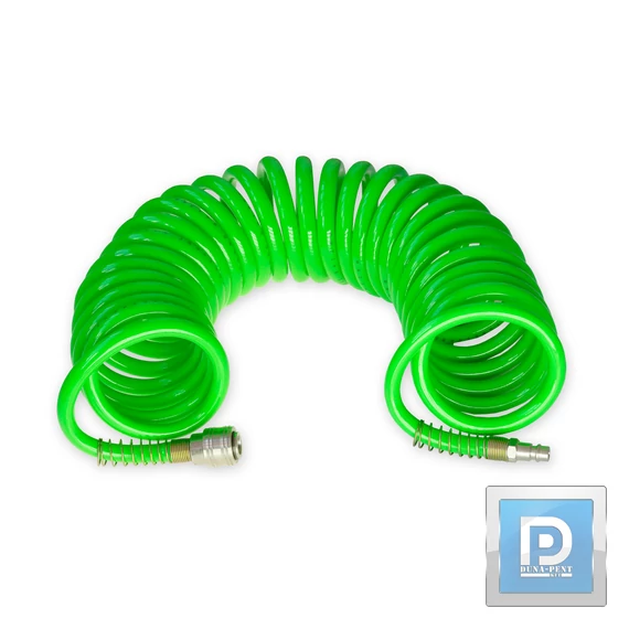 Spirálos PU tömlő 12mm,7,5m törésálló