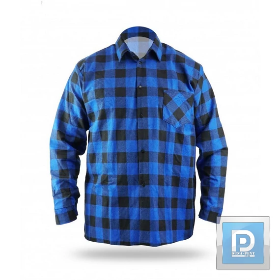 Flanel ing kék M