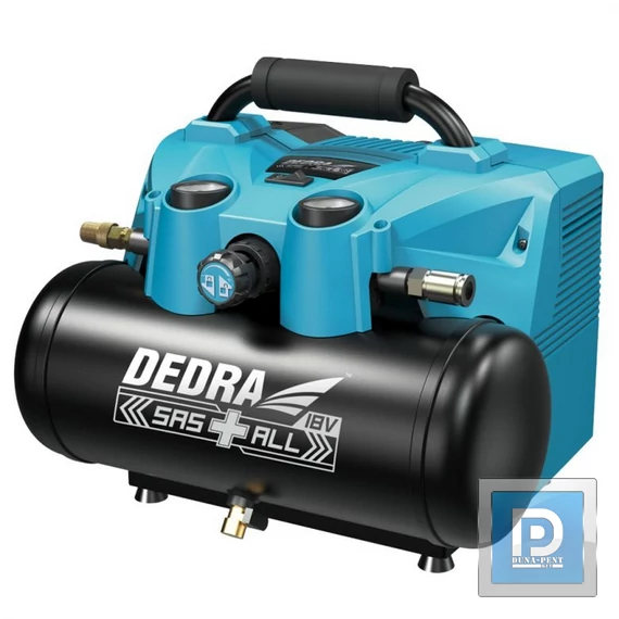 Akkumulátoros kompresszor 6l 2x18V (akku néklül)