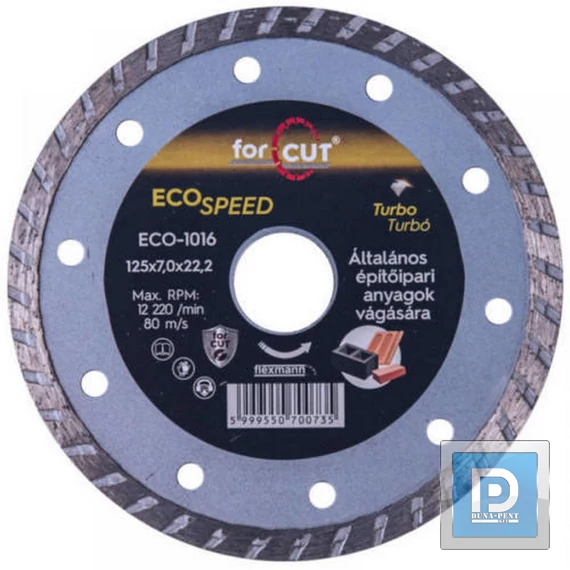 125*2,6*7*22,2 turbó gyémánt
