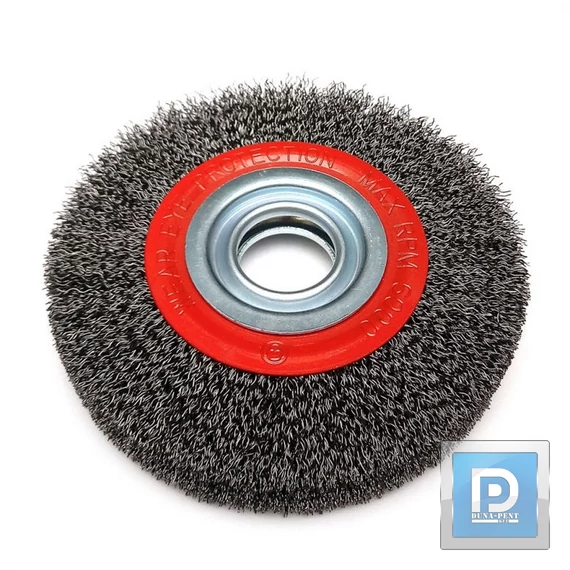 Acél korong drókefe 150mm,redukció:25,22,20,16,12,7mm