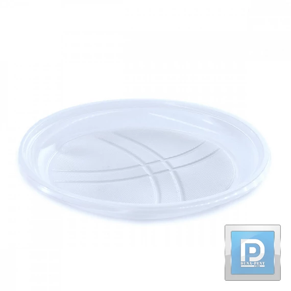 Műanyag lapos tányér 50db/cs