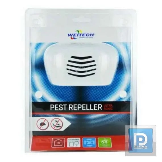 Weitech Ultrahangos kártevő riasztó 140 m2 egér,pók,rovar,bolha